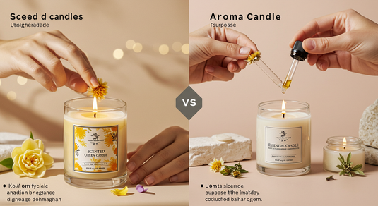What is the Difference Between Scented Candles and Aroma Candles?