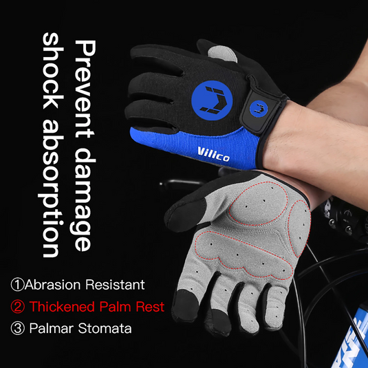 Breathable Anti-slip Full Finger Cycling Gloves