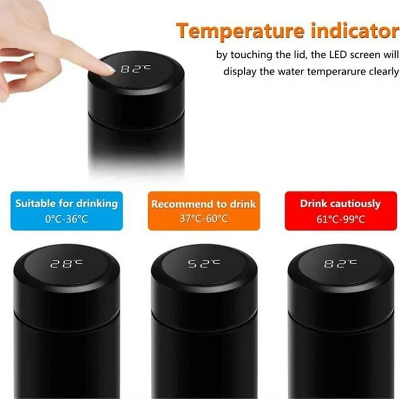 Load image into Gallery viewer, 316 Stainless Thermal Mug – Smart Temp Display
