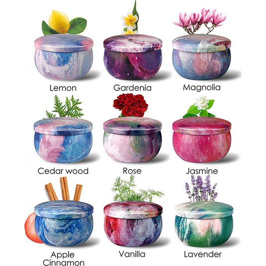 Soy Wax Aromatherapy Candles 9 Piece Scented Candle Gift Set Home Bedroom Emergency