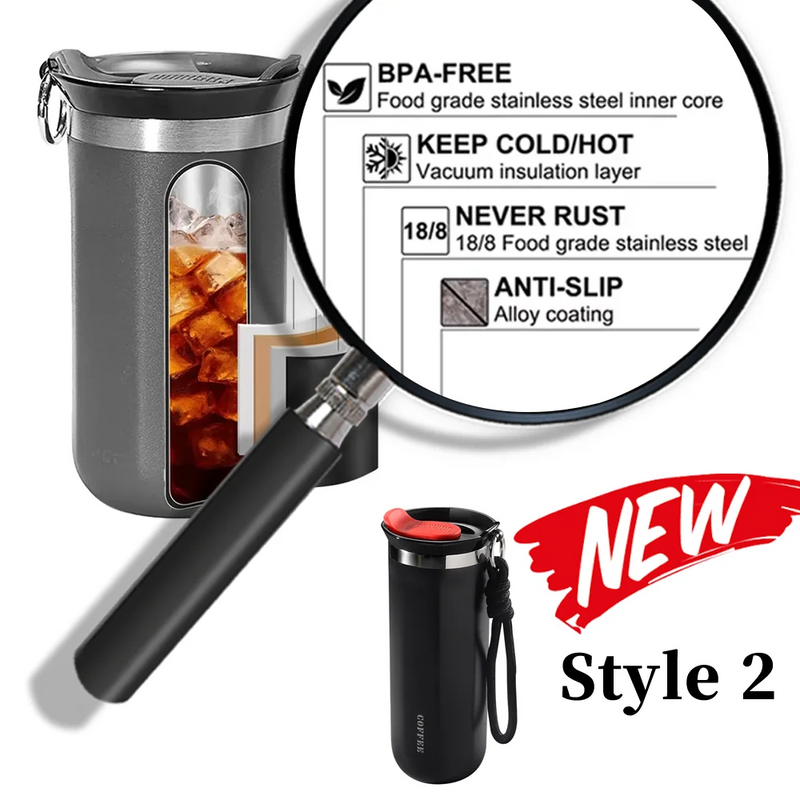 Load image into Gallery viewer, Leakproof Stainless Steel Vacuum Mug
