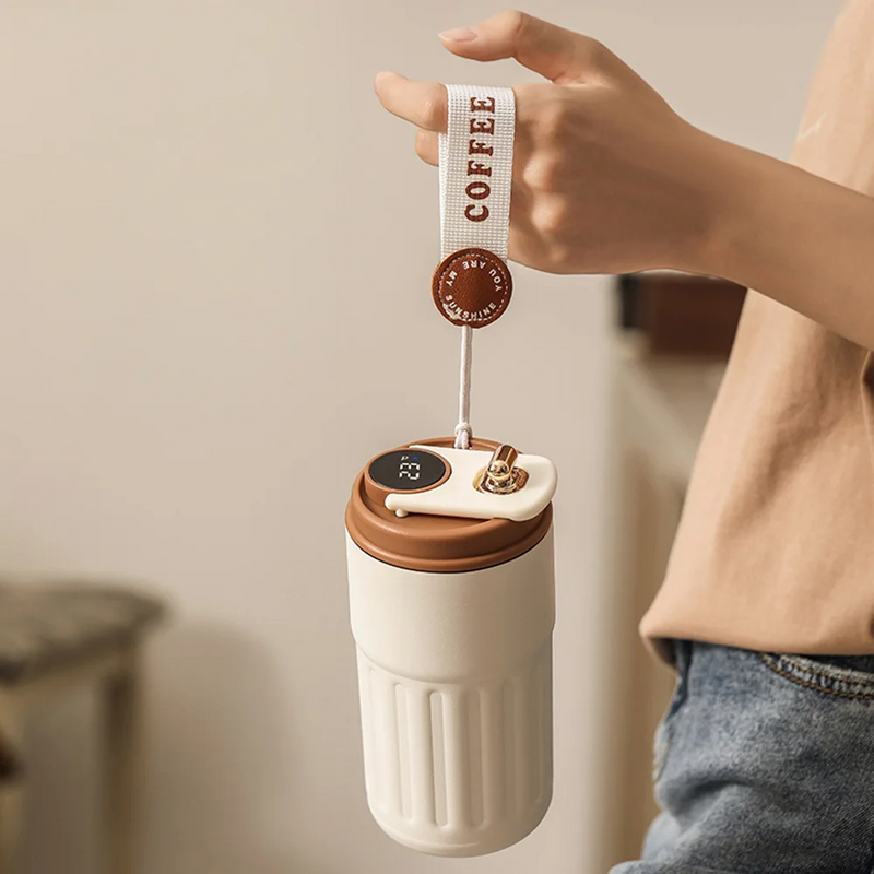 Load image into Gallery viewer, 316 Stainless Portable Smart Thermos – LED Temp Display
