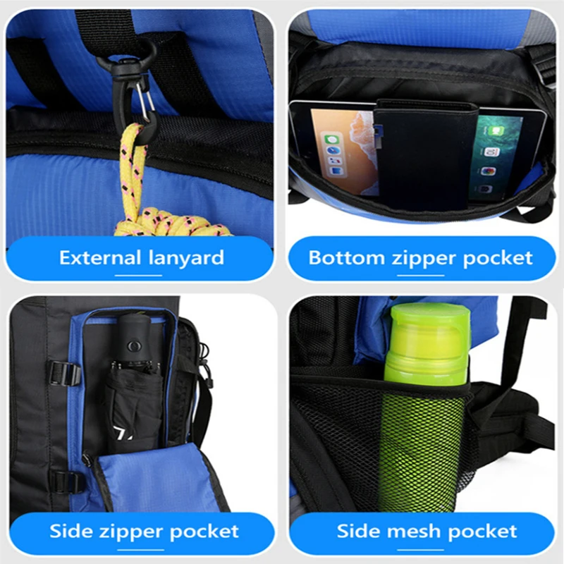 Load image into Gallery viewer, 90L Waterproof Hiking Backpack
