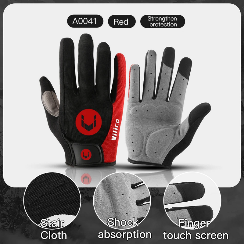 Load image into Gallery viewer, Breathable Anti-slip Full Finger Cycling Gloves

