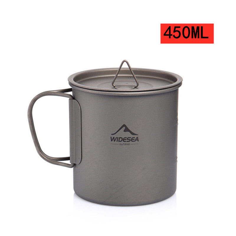 Load image into Gallery viewer, Gray mug with lid and &#39;Widesea&#39; logo on a white background
