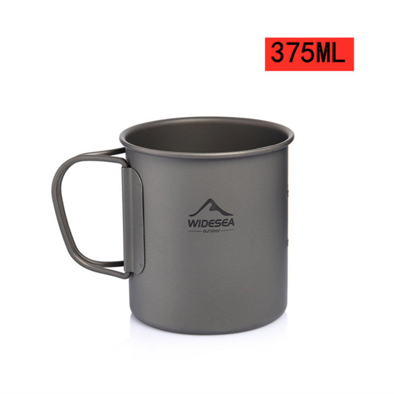 Load image into Gallery viewer, Gray mug with handle and &#39;Widesea&#39; logo, featuring a red label with &#39;375ML&#39;.
