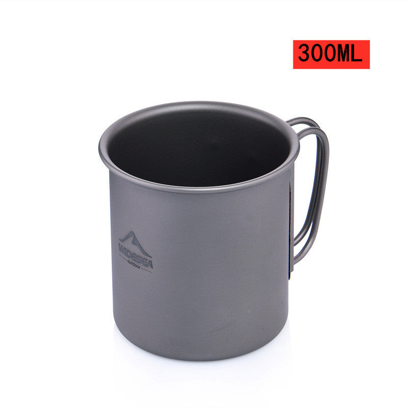 Load image into Gallery viewer, Gray mug with handle on a white background, featuring a brand logo and &#39;300ML&#39; text.
