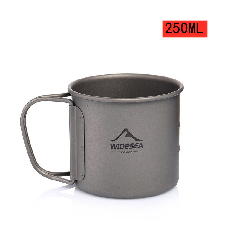 Load image into Gallery viewer, Gray mug with handle and Widesea logo on a white background, featuring &#39;250ML&#39; text.
