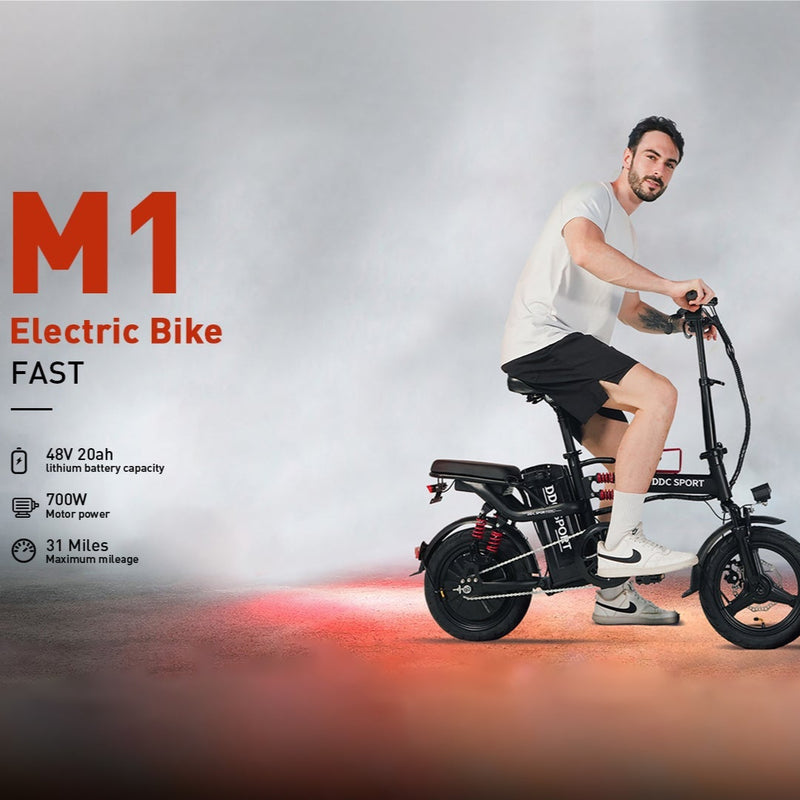 Load image into Gallery viewer, 700W 48V/20Ah Folding Electric Bike for Adults
