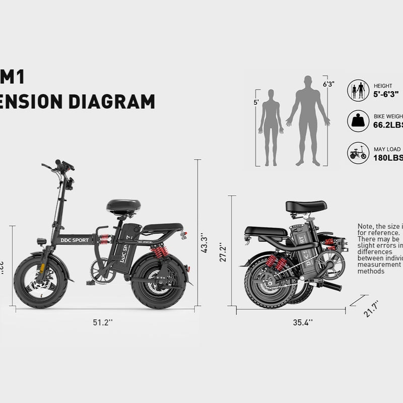 Load image into Gallery viewer, 700W 48V/20Ah Folding Electric Bike for Adults
