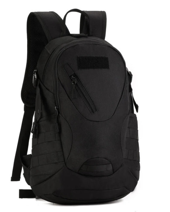 Load image into Gallery viewer, Black backpack on a white background
