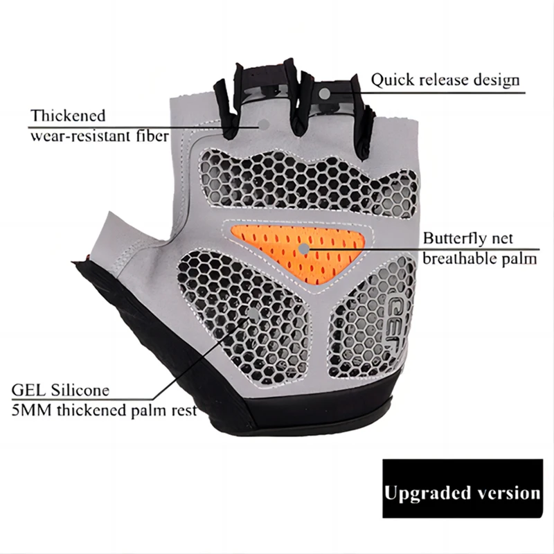 Load image into Gallery viewer, Features of cycling gloves
