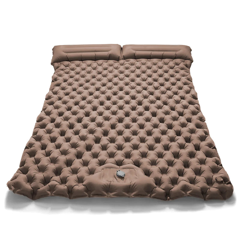 Load image into Gallery viewer, Double Camping Air Mattress – Inflatable Sleeping Pad with Pillow
