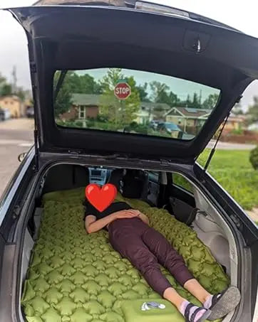 Load image into Gallery viewer, Double Camping Air Mattress – Inflatable Sleeping Pad with Pillow
