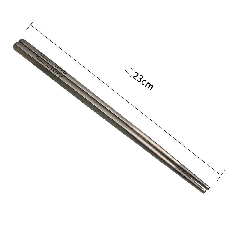 Load image into Gallery viewer, Pair of silver chopsticks with measurements on a white background
