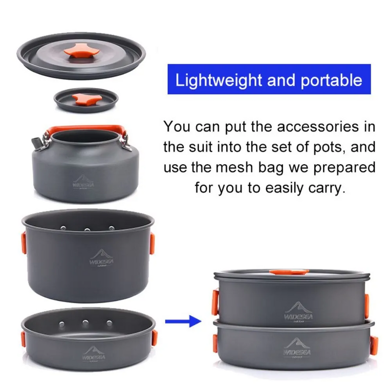 Load image into Gallery viewer, portable lightweight camping cookware
