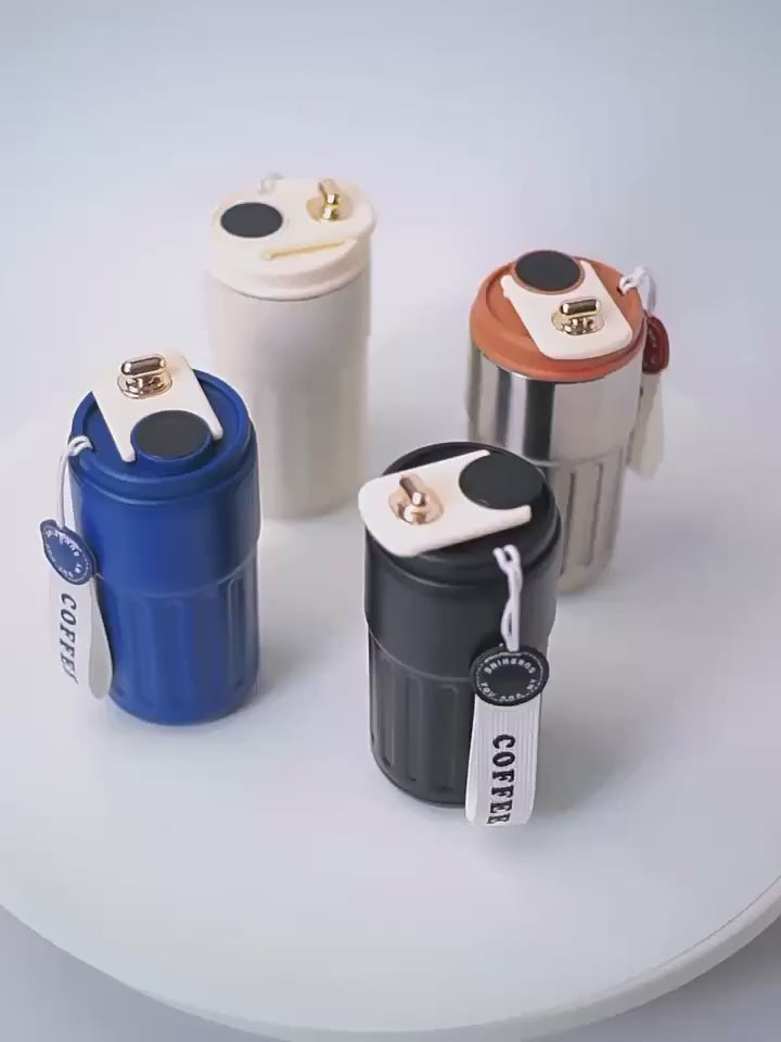 Load and play video in Gallery viewer, 316 Stainless Portable Smart Thermos – LED Temp Display
